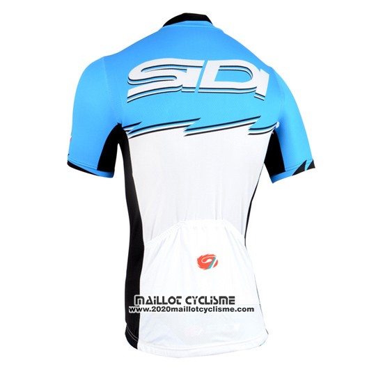 2015 Maillot Ciclismo Castelli SIDI Azur et Blanc Manches Courtes et Cuissard
